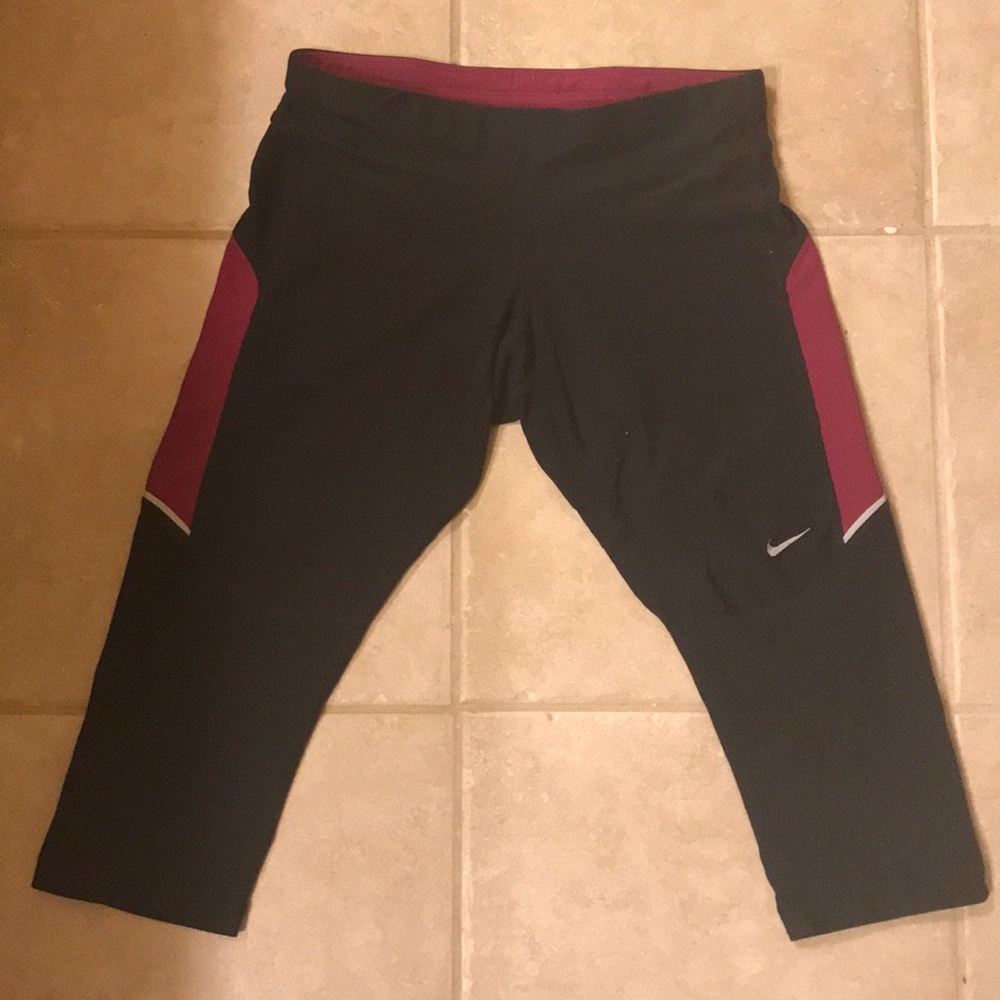 Nike dri-fit running crops
